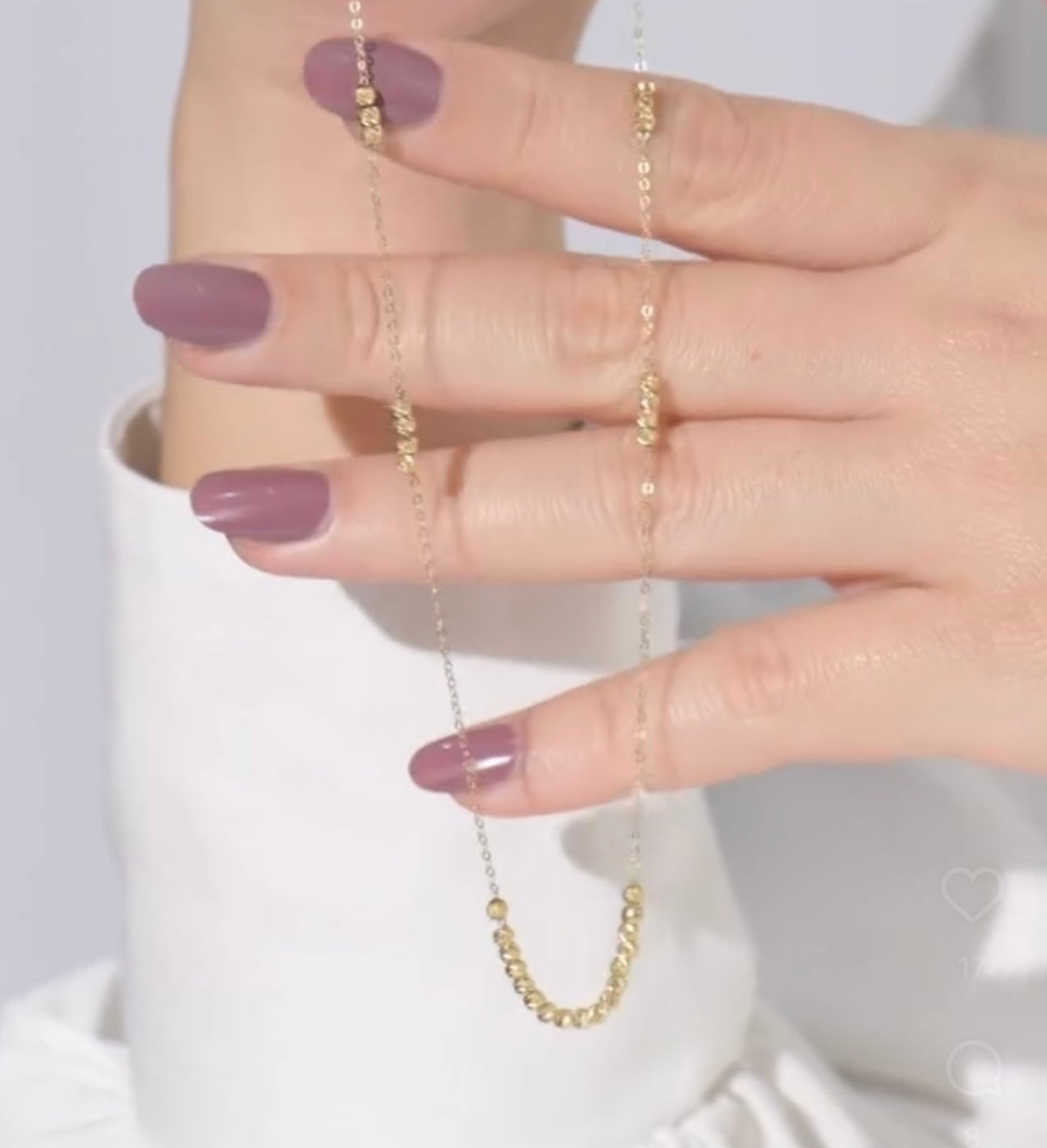 Collier en Or 18k Boules Séparer