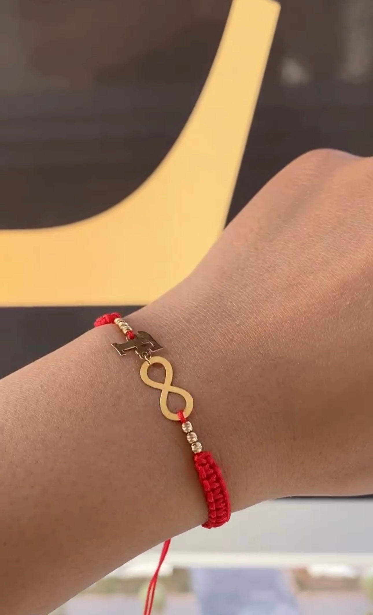 Cordon en Or 18k - Toutes les Couleurs et Lettres Sont Disponibles