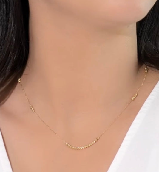 Collier en Or 18k Boules Séparer