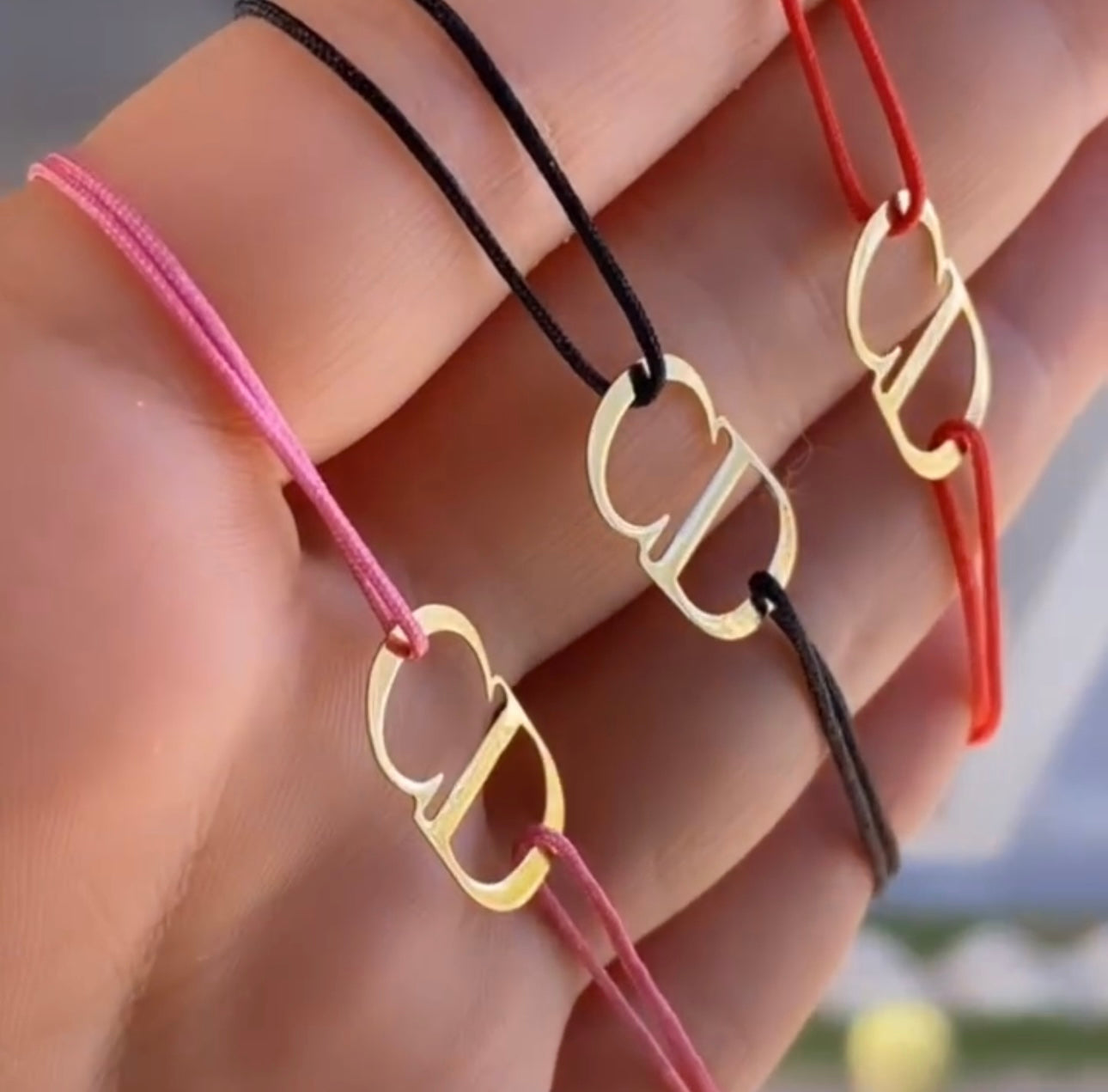 Cordon " CD " en Or 18k