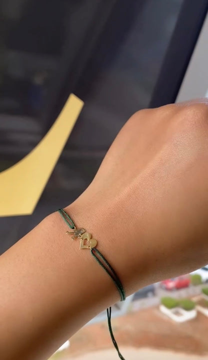 Cordon en Or 18k - Coeur Alphabet